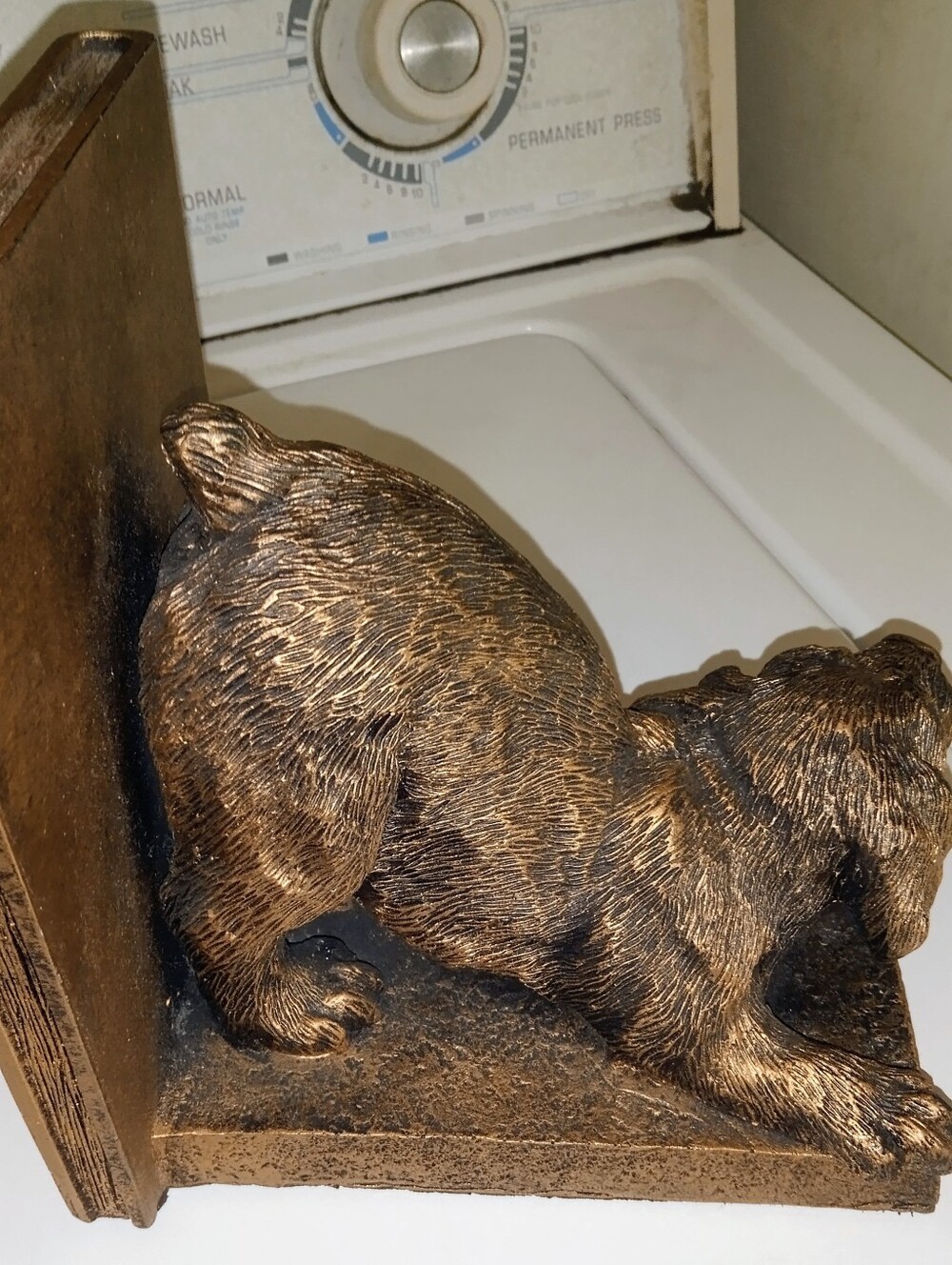 EUC Adoreable Black And Bronze Color Dog Bookends - Pair. - Picture 3 of 9